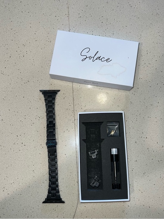 Solace Other - Solace Slim Perma Black Apple Watch Band (42/44/45MM) with Tool Kit NWT